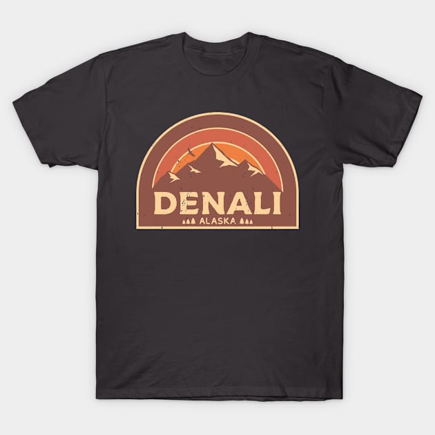 Denali Alaska Mountain Design T-Shirt by dk08